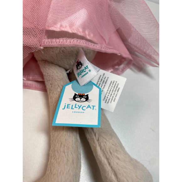 Jellycat FAIRY LOTTIE BUNNY New BNWT RARE Plush Pink Tutu Ballerina Wings Rabbit - Picture 5 of 5